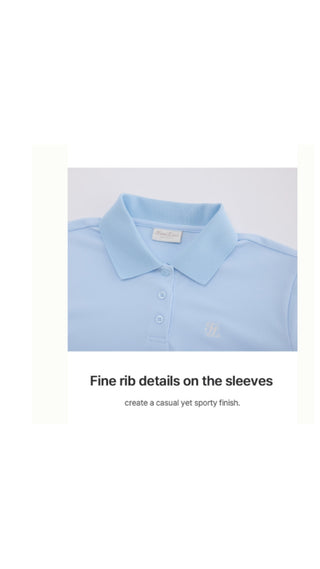 Fair Liar loose fit polo T Shirt (Blue)