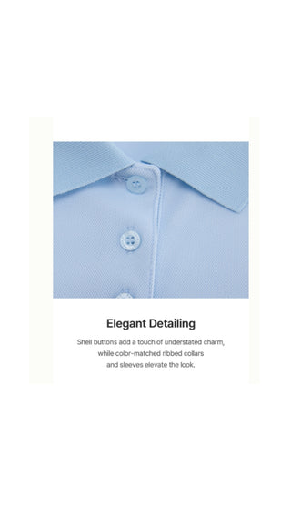 Fair Liar loose fit polo T Shirt (Blue)