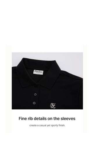 Fair Liar loose fit polo T Shirt (Black)