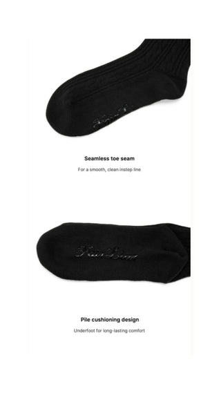 Fur ball Ankle-socks (Black)
