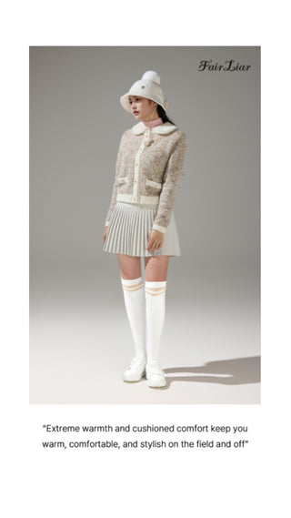 Cable Knee-socks (Ivory)
