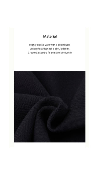 Detachable Lace Ribbon Sleeveless Knit (Black)