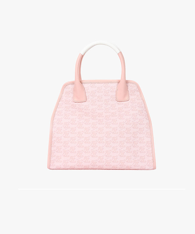 FAIRLIAR Logo Pattern Tote Bag - Pink Coral