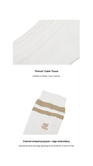 Cable Knee-socks (Ivory)