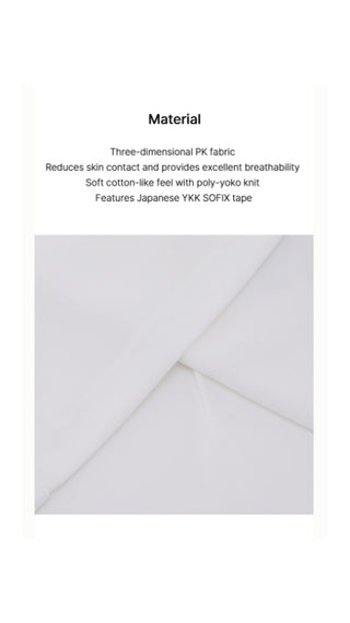 Double Color Collar T Shirt (White)