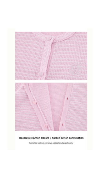 Twinkle Glitter Cardigan (Pink)