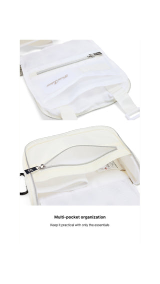 Logo Quilted Cart Pouch (White)