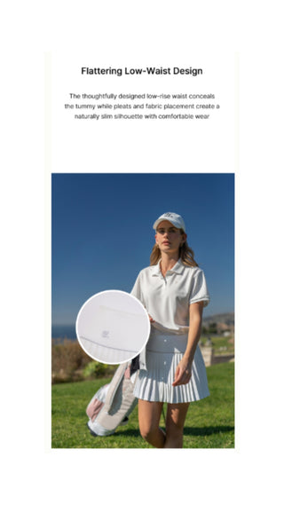 [FL Signature] Fair Liar Silk Twisted Flare Pleated Skirt (White)