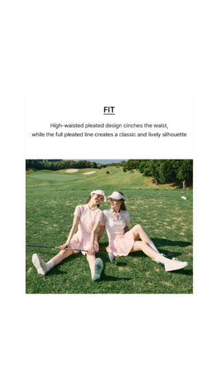 Twinkle Pleated Skirt (Coral)