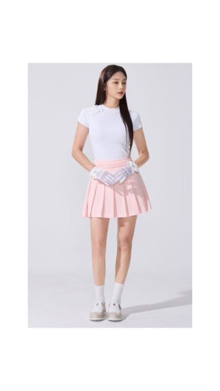Twinkle Pleated Skirt (Coral)