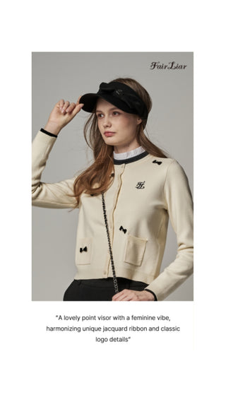 Side Big Ribbon Visor (Black)