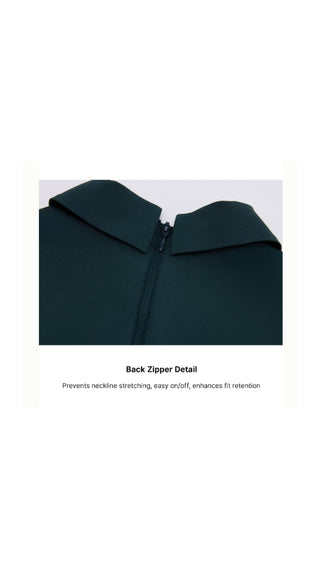 Front shirring short sleeve T Shirt (Green)