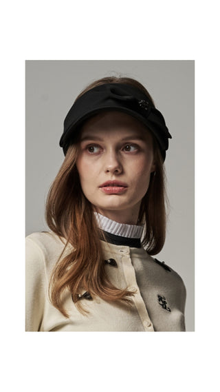 Side Big Ribbon Visor (Black)