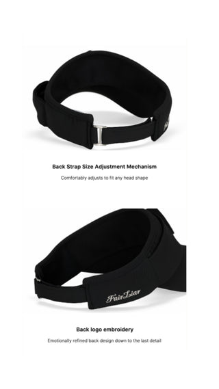 Side Big Ribbon Visor (Black)