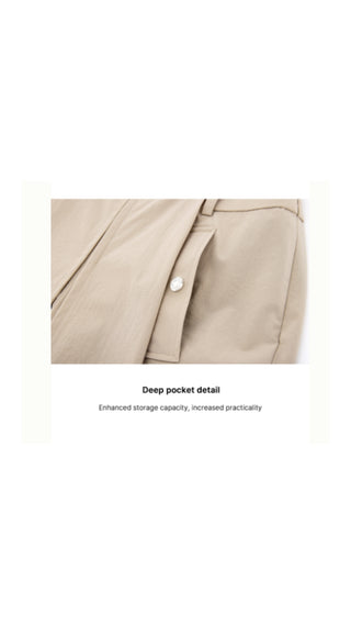 Hidden Culottes Short Pants (Beige)