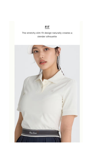 Puff Sleeve Collar T Shirt (Cream)
