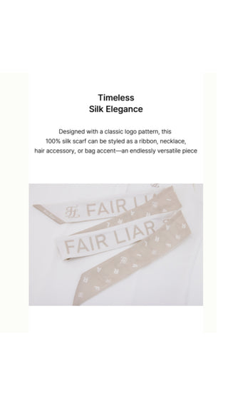 Lettering Scarf Short Sleeve T Shirt (White)