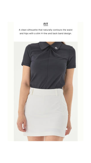 Back Band Hline Skirt (White)