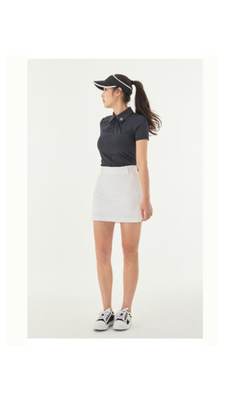 Back Band Hline Skirt (White)