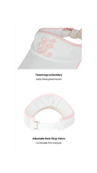 Twinkle ribbon visor (Coral)
