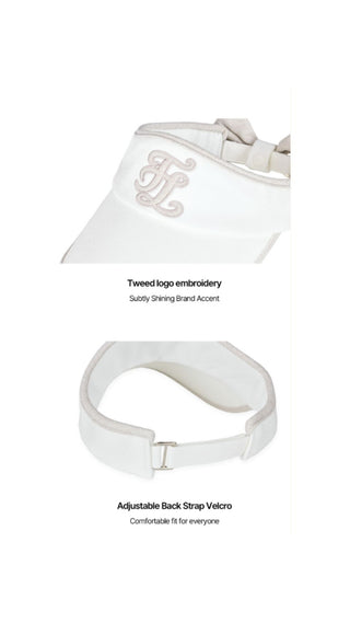 Twinkle ribbon visor (Beige)