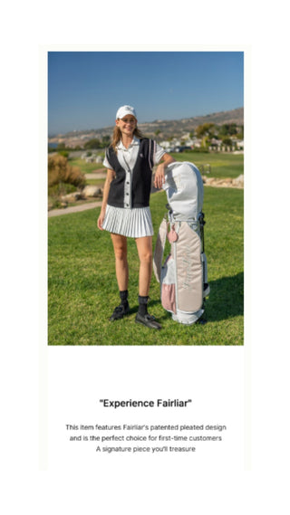 [FL Signature] Fair Liar Silk Twisted Flare Pleated Skirt (Blue)