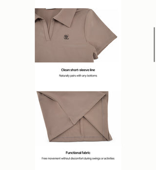 Lucé Cropped short-sleeve T-shirt (Cocoa)