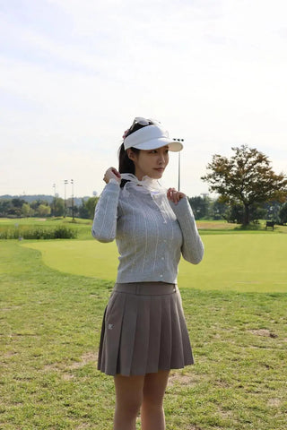 Chiffon Ribbon Windproof Inner T-Shirt - White