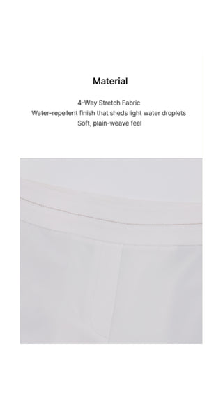 High Waist Stretch Bootcut Pants (White)