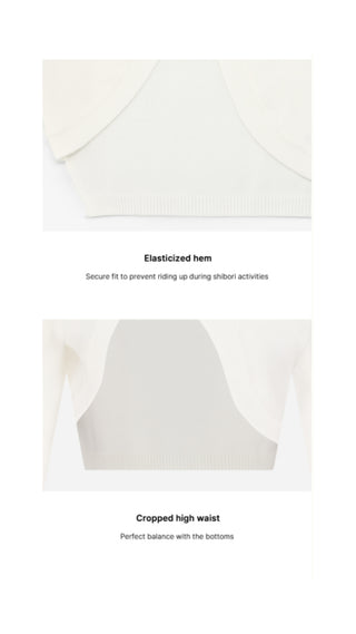 Pearl Logo Bolero Cardigan (Ivory)