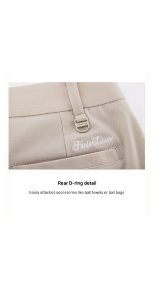 Pintuck Turn Up Pants (Beige)