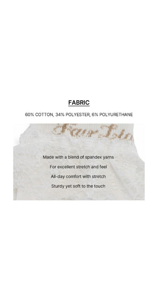 Lace Logo Knee Socks (White)