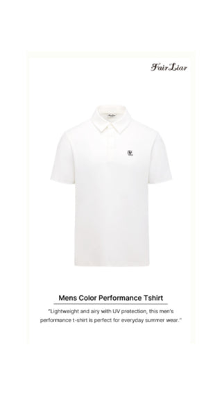Men's Color Performance T Shirt (white)