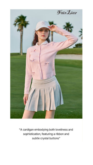 Shushu Ribbon Cardigan (White)