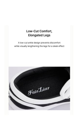 Organza Shoe Lace Logo Sneakers (Black)