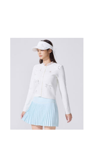 Shushu Ribbon Cardigan (White)