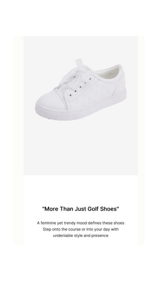 Organza Shoe Lace Logo Sneakers (White)