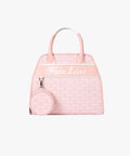 FAIRLIAR Logo Pattern Tote Bag - Pink Coral