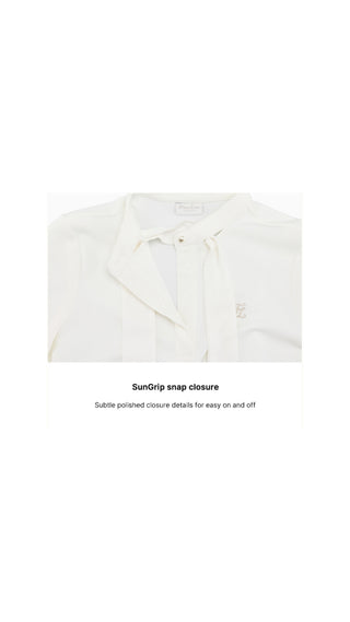 Tie Mockneck Tshirt (Ivory)