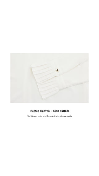 Tie Mockneck Tshirt (Ivory)