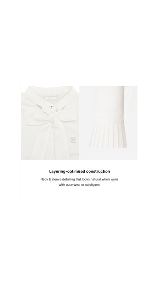 Tie Mockneck Tshirt (Ivory)