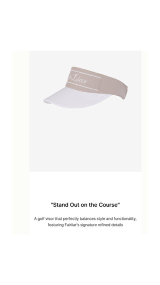 Logo Embroidered Visor (Beige)