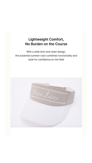 Logo Embroidered Visor (Beige)