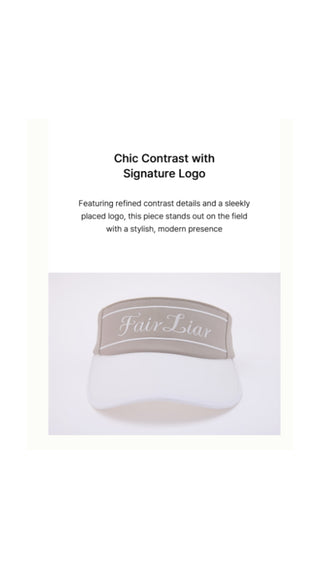 Logo Embroidered Visor (Beige)