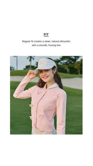 Shushu Ribbon Cardigan (Coral)