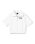 [Fair Liar Club] FLC ESSENTIAL HALF ZIP SIGNATURE PULLOVER - White