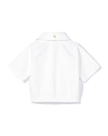 [Fair Liar Club] FLC ESSENTIAL HALF ZIP SIGNATURE PULLOVER - White