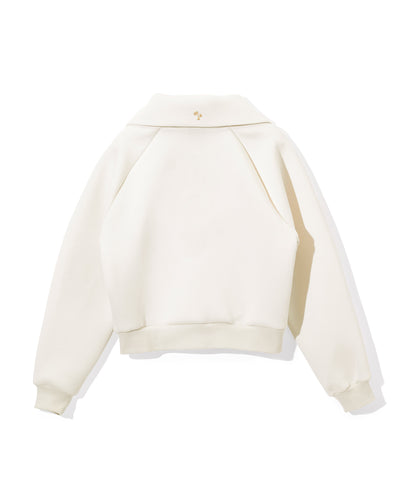 [Fair Liar Club] FLC HALF ZIP SIGNATURE PULLOVER - Cream