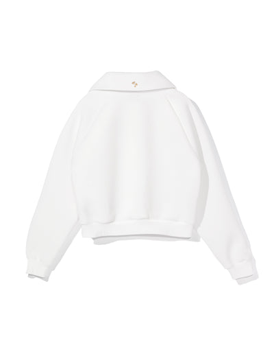 [Fair Liar Club] FLC HALF ZIP SIGNATURE PULLOVER - Ivory