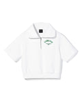 [Fair Liar Club] HEART LOGO HALF ZIP PULLOVER - White